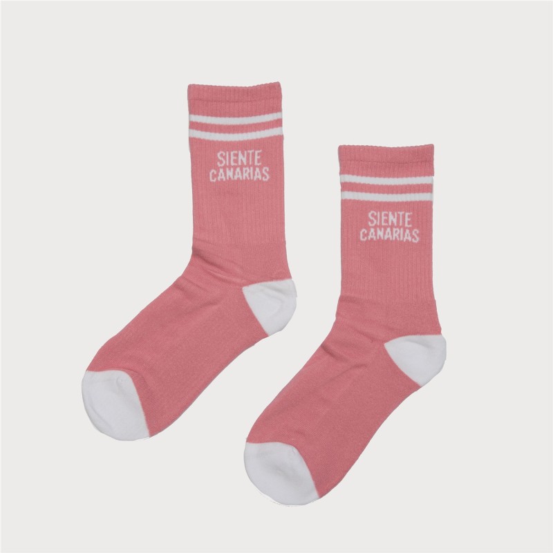 SIENTE CANARIAS CALCETINES ROSA CLARO