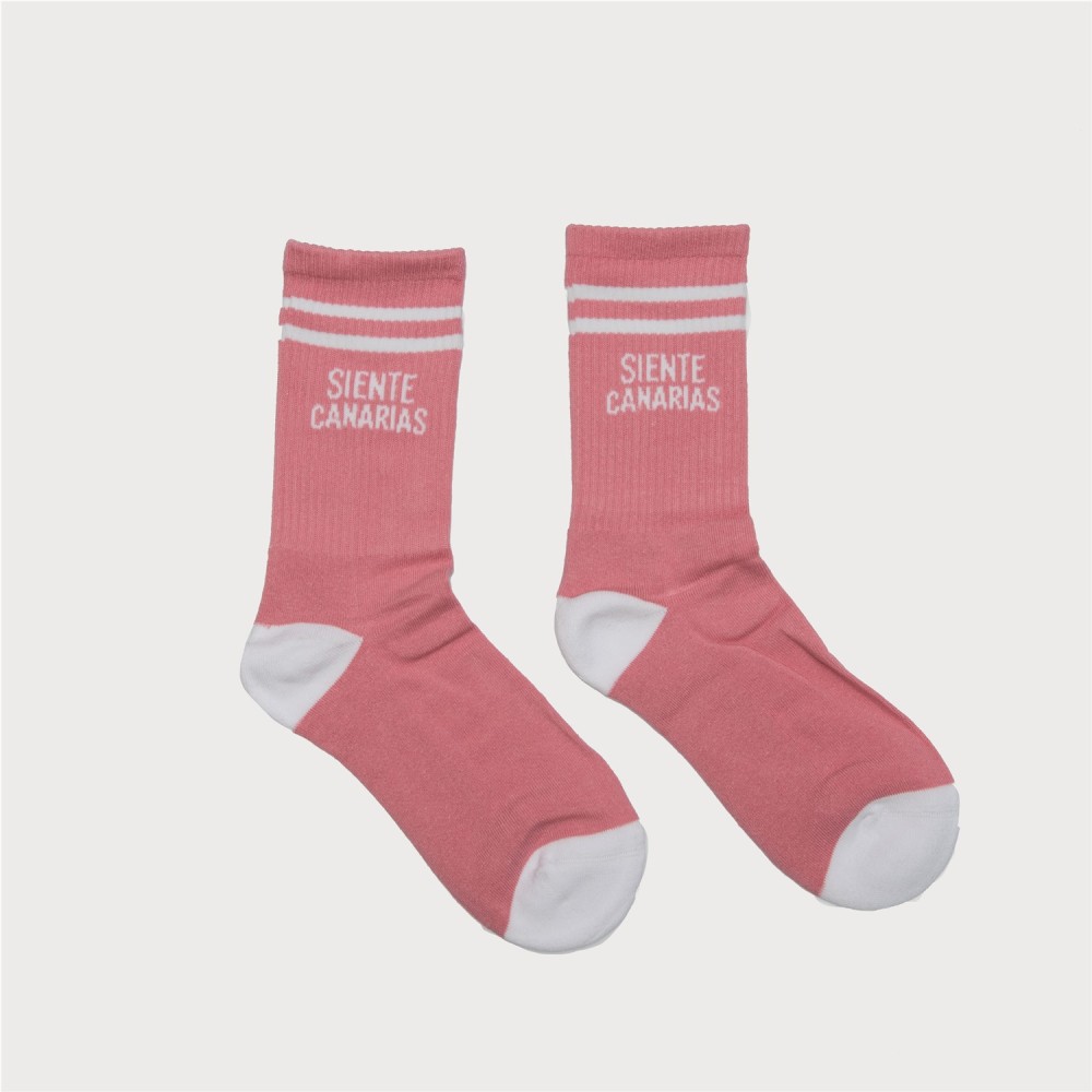 SIENTE CANARIAS CALCETINES ROSA CLARO