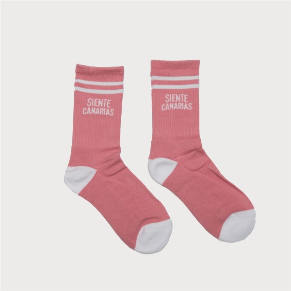 SIENTE CANARIAS CALCETINES ROSA CLARO